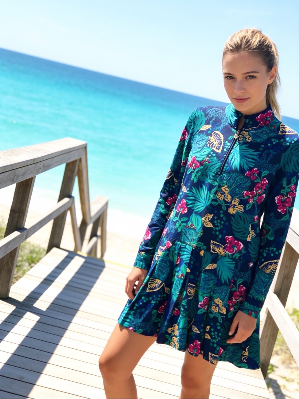 New Lilly Pulitzer Delmare UPF 50 Low Tide  Tropical Life Of The Party Dress XL